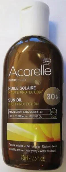 Foto dell’avviso ufficiale: Acorelle Sun oil Prodotto per la protezione solare — rischio: Rischio per la salute / altro