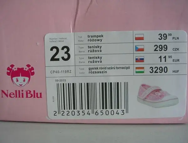 Photo de l’avis officiel: Nelli Blu Chaussures pour filles — risque: Étouffement