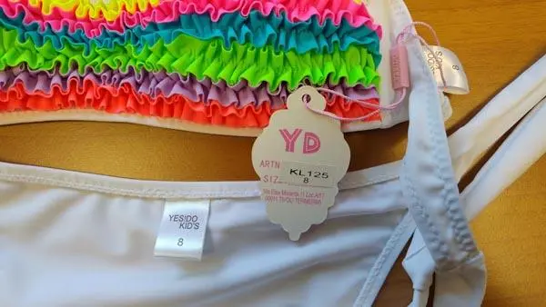 Foto dell’avviso ufficiale: YES!DO KID'S (YD) Bikini per ragazze — rischio: Lesioni (A12/1169/16)