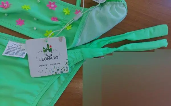 Photo de l’avis officiel: Leonado Bikini pour filles — risque: Blessures (A12/1179/16)