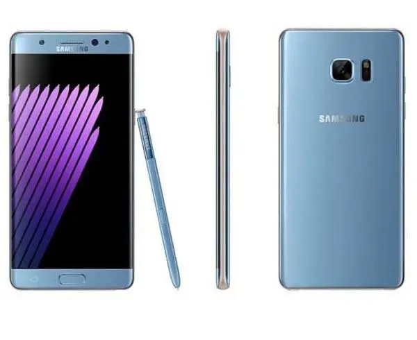 Foto do aviso oficial: Samsung Galaxy Note 7 Telemóvel — risco: Queimaduras