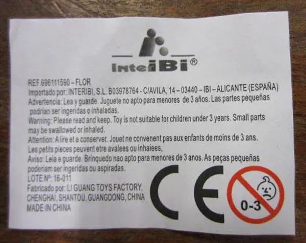 Foto do aviso oficial: Inteibi Flor de brinquedo plástico e xilofone — risco: Engasgamento