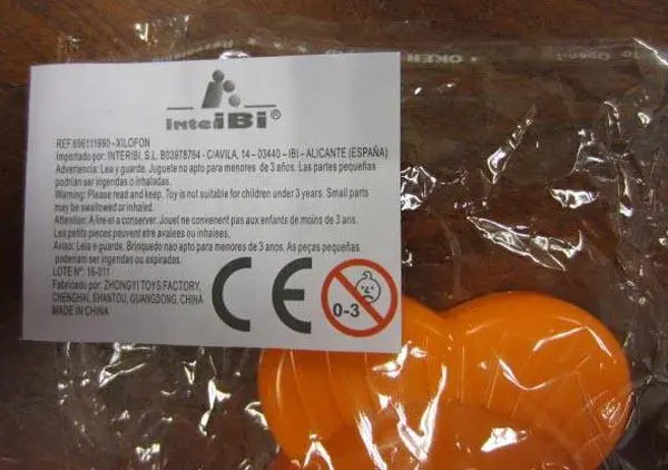 Foto do aviso oficial: Inteibi Flor de brinquedo plástico e xilofone — risco: Engasgamento