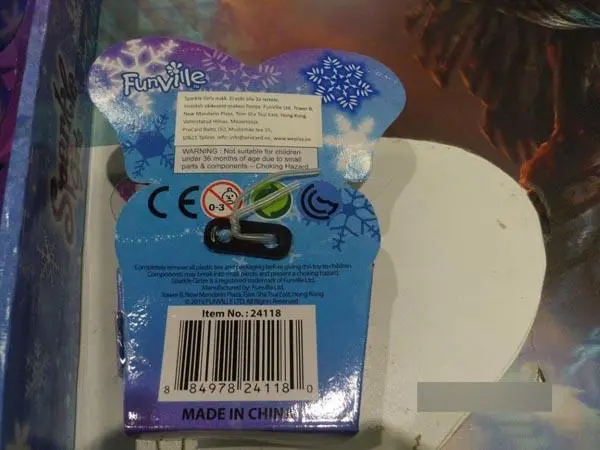 Foto aus der offiziellen Meldung: Sparkle Girlz / Funville Sparkle Girlz Winter Fairy Plastikpuppe — Risiko: Chemikalie