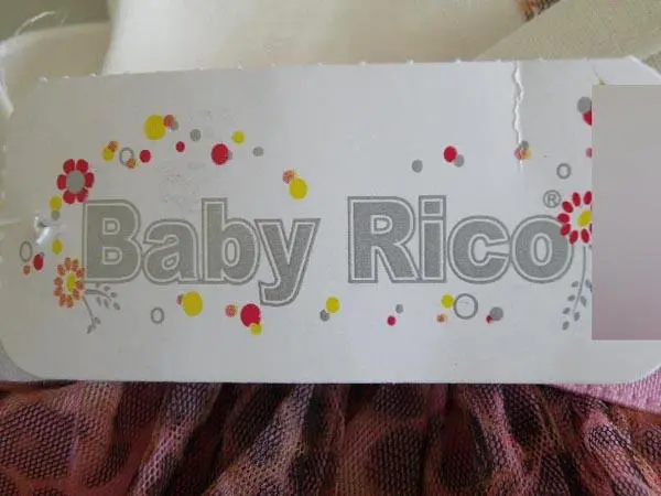 Foto do aviso oficial: Baby Rico Roupa de rapariga — risco: Engasgamento