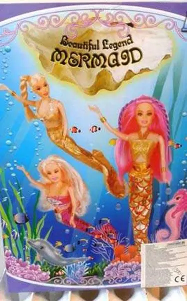 Foto uit de officiële melding: JUNG SHENG TOYS Mermaid - Beautiful Legend Plastic poppenset — risico: Chemische risico's