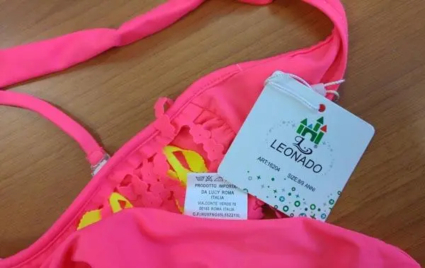 Photo de l’avis officiel: Leonado Bikini des filles — risque: Blessures (A12/1327/16)
