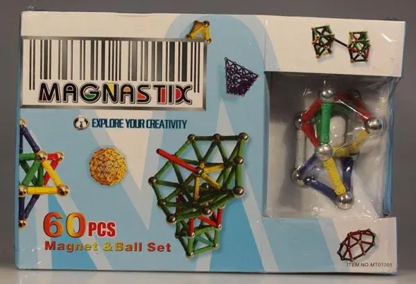 Photo from the official notice: Magnastix Magnet &amp; Ball Set magnetic toy — injuries risk