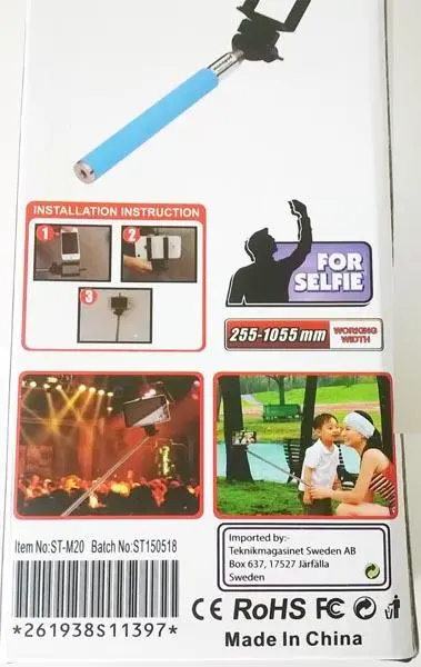 Foto dell’avviso ufficiale: Self Picture Monopod Bastone per selfie — rischio: Ambiente