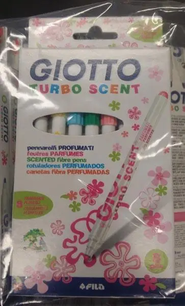 Foto dell’avviso ufficiale: GIOTTO / FILA TURBO SCENT - scented fibre pens Penne a punta di feltro — rischio: Rischio chimico