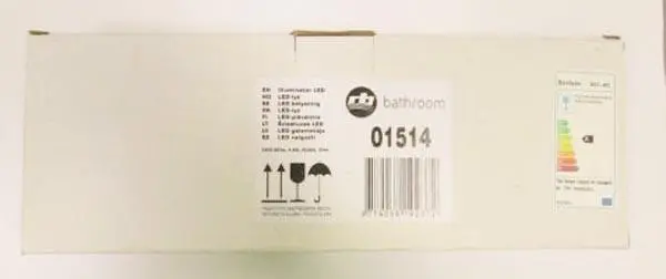 Foto do aviso oficial: rb Bathroom Luz de parede — risco: Choque elétrico