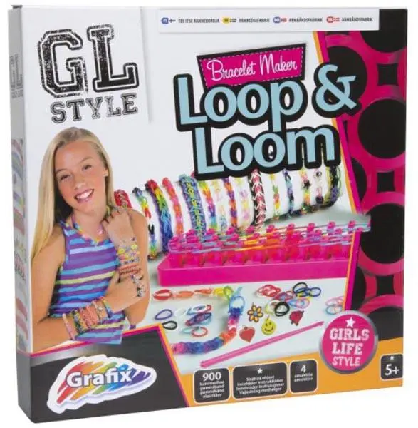 Photo de l’avis officiel: Grafix Loop &amp; Loom Bracelet Maker Kit Loomband — risque: Risque chimique