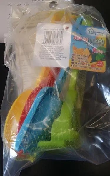 Photo de l’avis officiel: URBAN KIDS JEU DE PLAGE (Beach game) Ensemble de jouets de plage — risque: Coupures & Blessures