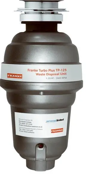 Photo de l’avis officiel: Franke Turbo Plus Élimination des déchets alimentaires — risque: Blessures