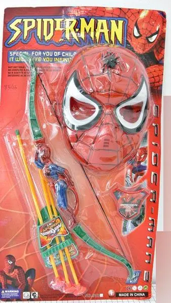 Foto do aviso oficial: Spider-man Arco e flecha set — risco: Engasgamento