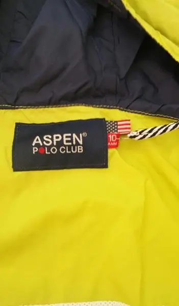 Photo from the official notice: Aspen Polo Club boys' jacket — strangulation risk (A12/1446/16)