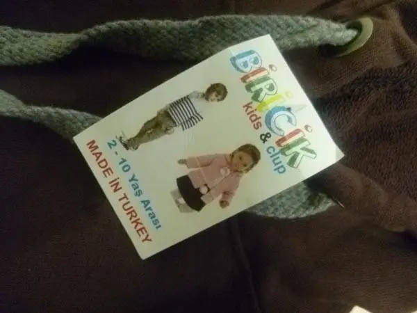 Foto do aviso oficial: BIRICIK Pijama infantil — risco: Estrangulamento