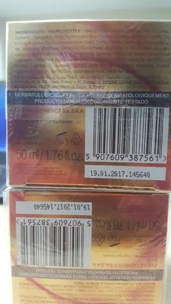 Foto do aviso oficial: Eveline Cosmetics Argan Oil - Anti-Wrinkle Rejuvenating Day Cream Creme de dia — risco: Químico