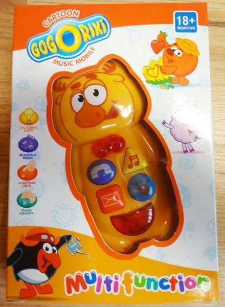 Foto dell’avviso ufficiale: GOGORIKI Cartoon Music Mobile Telefono cellulare giocattolo — rischio: Lesioni uditive