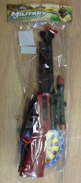 Photo from the official notice: Military Super Power toy gun set — choking risk