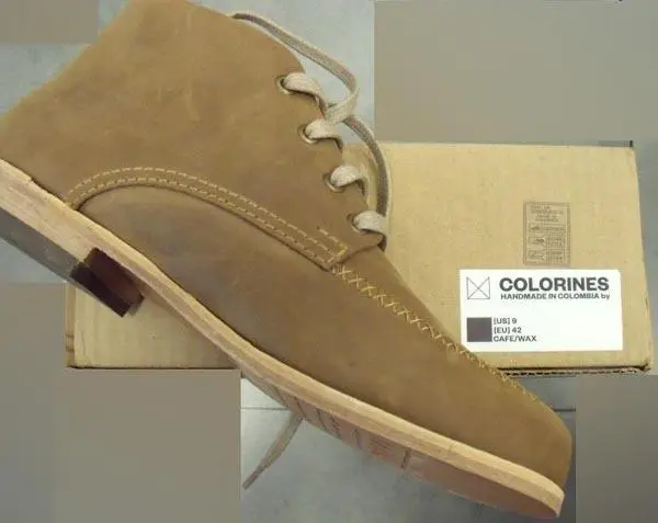 Photo de l’avis officiel: Colorines Chaussures en cuir — risque: Risque chimique