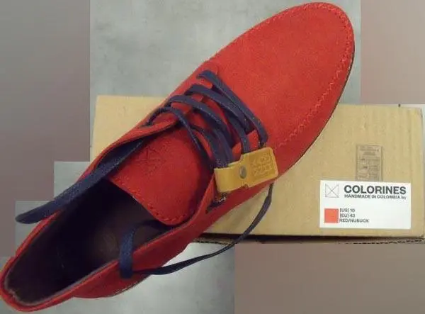 Photo de l’avis officiel: Colorines Chaussures en cuir — risque: Risque chimique