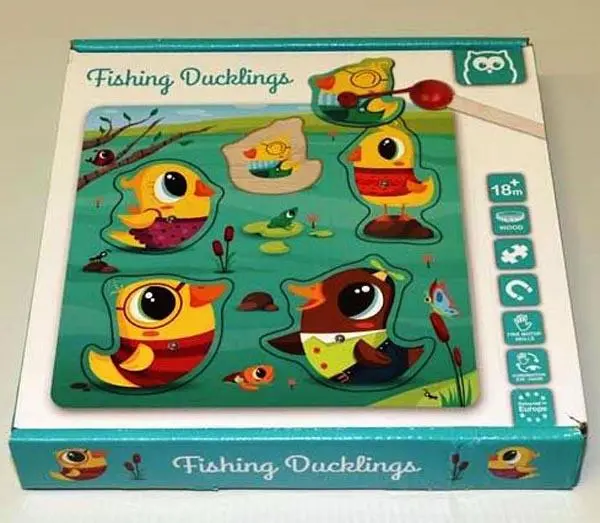 Photo de l’avis officiel: DAMERIK Fishing Ducklings Jouet de pêche magnétique — risque: Étouffement & Blessures