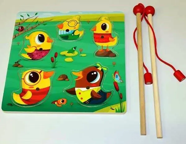 Photo de l’avis officiel: DAMERIK Fishing Ducklings Jouet de pêche magnétique — risque: Étouffement & Blessures