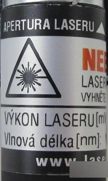 Photo from the official notice: Laser pointer — damage to sight risk (A12/0188/17)