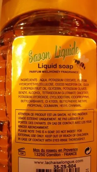 Foto dell’avviso ufficiale: La Petite Épicerie de Paris Savon Liquide - Parfum miel ('Honey-scented liquid soap') Sapone liquido — rischio: Rischio chimico
