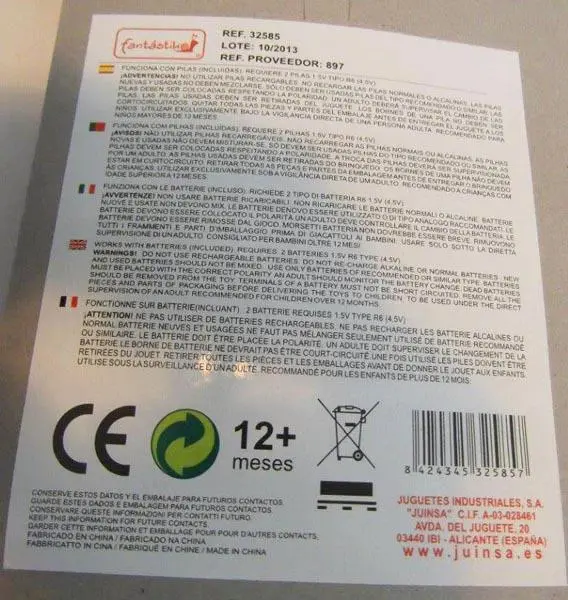 Foto uit de officiële melding: Fantástiko GALBTY Natc2 Mobile Phone Speelgoed mobiele telefoon — risico: Gehoorschade