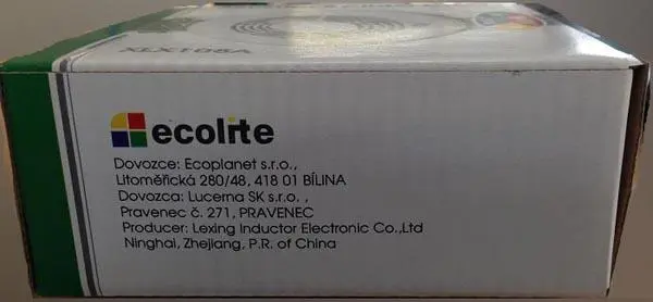 Photo from the official notice: ecolite AKUSTICKÉ CIDLO DYMU/AKUSTICKÉ CIDLO KOURE smoke detector — fire risk