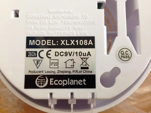 Photo from the official notice: ecolite AKUSTICKÉ CIDLO DYMU/AKUSTICKÉ CIDLO KOURE smoke detector — fire risk