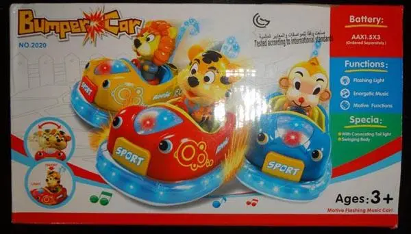 Photo de l’avis officiel: Bumper Car Jouet en plastique — risque: Étouffement & Lésions auditives