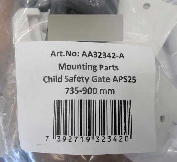 Foto dell’avviso ufficiale: A-Safety Child safety gate Cancello di sicurezza per bambini — rischio: Lesioni & Strangolamento