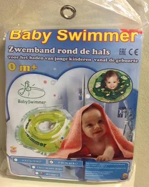 Foto dell’avviso ufficiale: Baby Swimmer Zwemband rond de hals ('Neck swimming ring') Anello per il collo per bambini — rischio: Annegamento