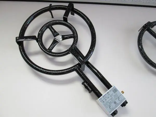Foto aus der offiziellen Meldung: Paella World Standardised Paella-Cooker Gasringbrenner — Risiko: Verbrennungen