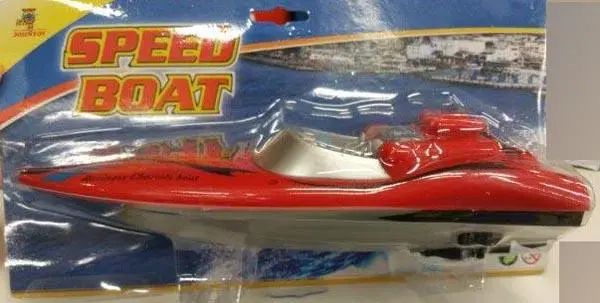 Foto aus der offiziellen Meldung: JOHNTOY Speed boat Boote — Risiko: Umwelt
