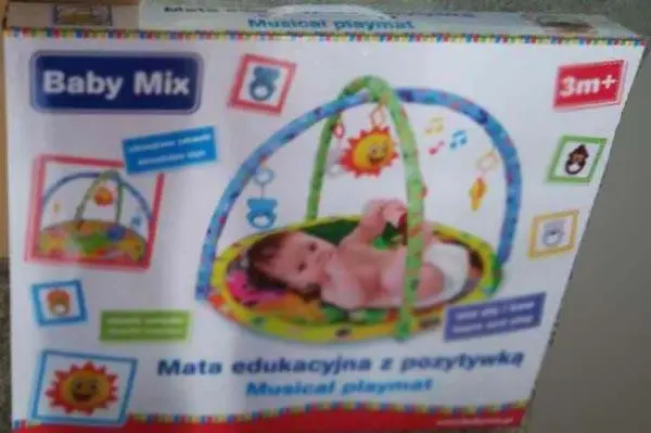 Photo from the official notice: Baby Mix activity play mat — choking & damage to hearing risk