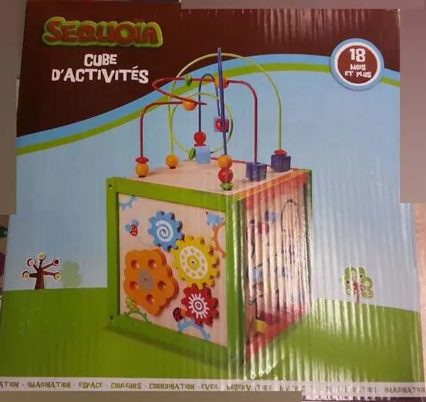 Photo de l’avis officiel: SEQUOIA Cube d'activités Jouet d’activité — risque: Étouffement