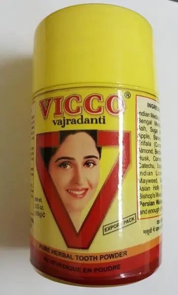 Photo de l’avis officiel: Vicco Pure herbal tooth powder Poudre de dent — risque: Risque microbiologique