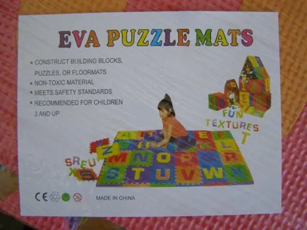 Foto aus der offiziellen Meldung: EVA PUZZLE MATS Puzzle-Matte — Risiko: Ersticken (A12/0085/17)