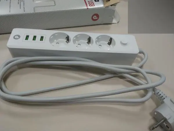 Foto do aviso oficial: DISASHOP DPOWER STRIP USB Chumbo de extensão da rede elétrica — risco: Choque elétrico