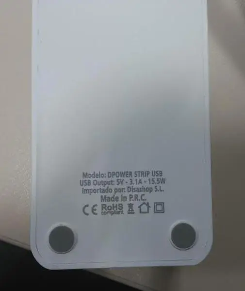 Foto do aviso oficial: DISASHOP DPOWER STRIP USB Chumbo de extensão da rede elétrica — risco: Choque elétrico