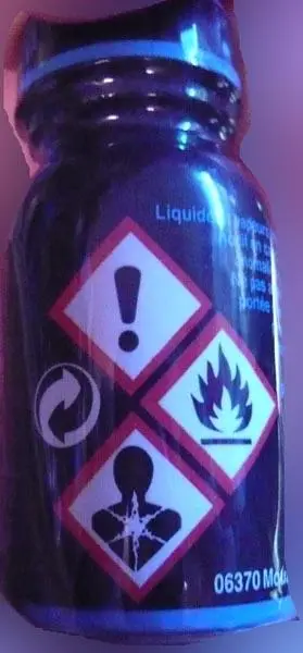 Photo de l’avis officiel: Sexline Butyl Poppers — risque: Risque chimique
