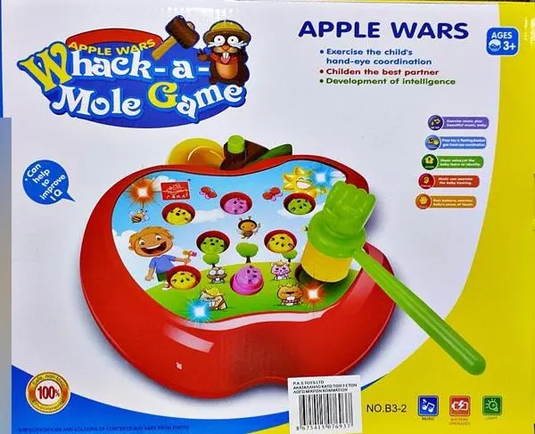 Photo de l’avis officiel: Guang Kang Toys Apple Wars - Whack-a-Mole Game Jouet éducatif — risque: Étouffement