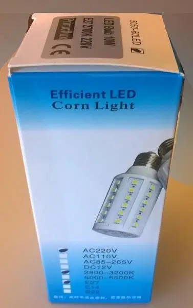 Foto do aviso oficial: Primoflux Corn Light Lâmpada LED — risco: Choque elétrico