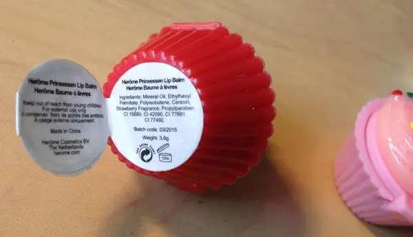 Photo de l’avis officiel: HEROME Prinsessen Lip Balm Baume à lèvres — risque: Étouffement
