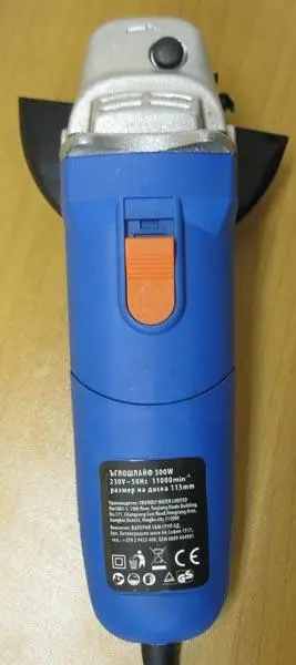 Photo from the official notice: SOLLEO Angle grinder — electric shock risk