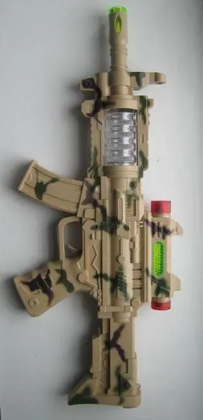 Photo de l’avis officiel: Abababy Battle Super Gun Pistolet à jouet — risque: Lésions auditives & Dommages à la vue